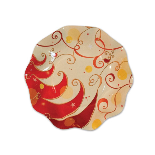 Bol Moyen en Forme de Sapin de Noël (10/Pkg)