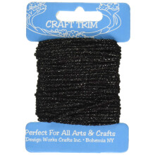 Design Works Crafts Glitter Black Prze Card