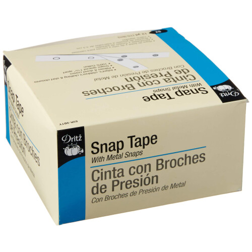 Dritz 83R-9BTY Ταινία Κουμπιών, 12-Γιάρδες, Λευκή 1