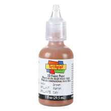 Scribbles Shiny 3D-verf 1 fl oz (verpakking van 1) bruin