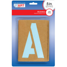Cosco Stencil Letters Gothic 5 tommer (098164)