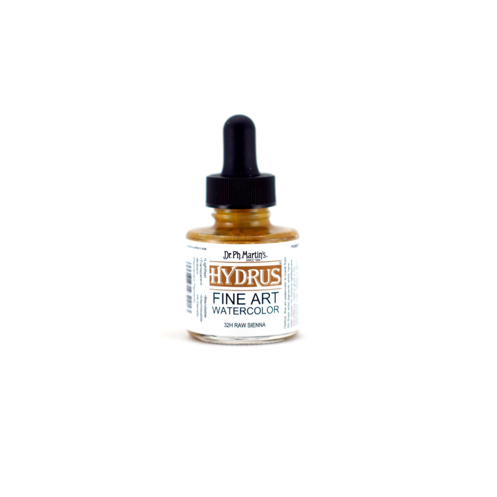 Dr Ph Martins Hydrus Fine Art 32H Watercolor Bottle  10 oz  Raw Sienna