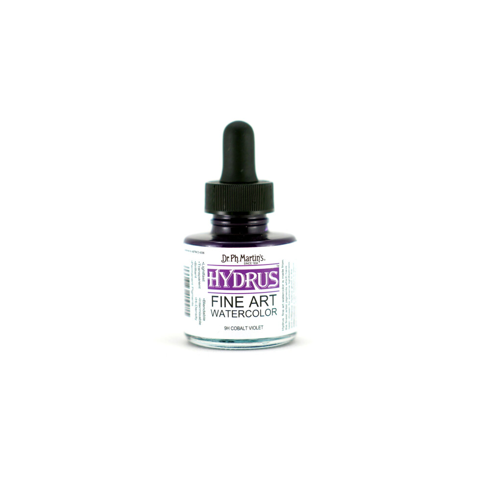 Dr Ph Martins Hydrus Fine Art 9H Watercolor Bottle  10 oz  Cobalt Violet