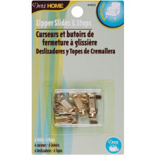 Dritz Home 44232 Σαπούνια & Σταμάτες Ζipper, Χρυσό (6-Σετ)