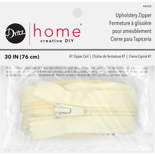 Dritz Home 44235 Νάιλον Φερμουάρ Επίπλωσης, 30 Ιντσών, Κρέμα