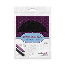 Lepidl na scrapbooky od 3L Crafty Foam Tape cierna 1/2 palca x 13 st p/4 m