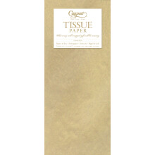 Entretenimiento con papel de seda dorado Caspari, 4 hojas