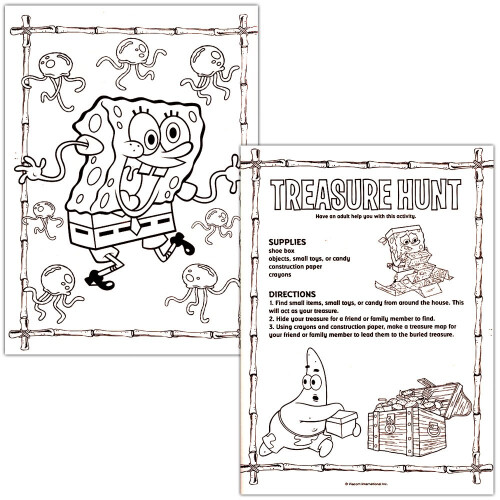 Σετ Χρωματισμού Spongebob Squarepants με Βιβλίο Χρωματισμού και Αυτοκόλλητα 1