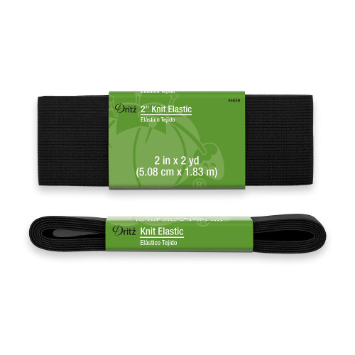 Dritz 2-meter lang sort strik elastisk 6,63 x 2,13 x 0,63 1