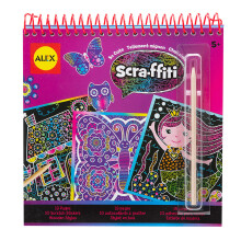 Alex So Cute Scra-ffiti Skissblock Barns Konstmaterial