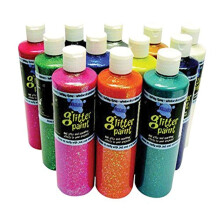 Chroma 13241 omyvateln trpytiv temperov sada barev 16 oz. Lhev 9"""" Vka 7,75"""" rka 10"""" Dlka (balen 12 ks)