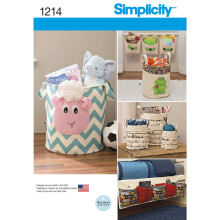 Simplicity 1214 Tote Organizers for Children Sewing Patterns One Size