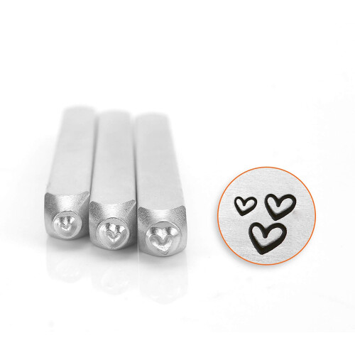 ImpressArt  Herz-Metallstempel-Set