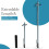 Large Metal Washing Line 2.4m Post Support Pole 3