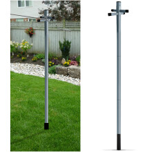 Large Metal Washing Line 2.4m Post Support Pole