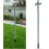 Large Metal Washing Line 2.4m Post Support Pole 1
