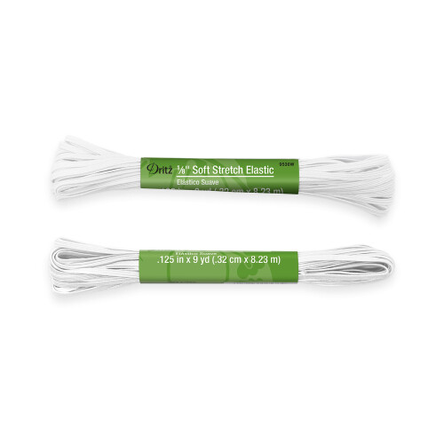 Dritz hvid elastisk bl?d baby 1/8 """" (3,1 mm) 1