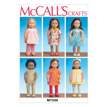 Haine McCall's Patterns M7336 pentru papu?i de 18 inchi, marime unica