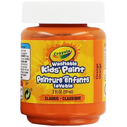 Crayola Crayola abwaschbare Kinderfarbe, 2 oz, Orange