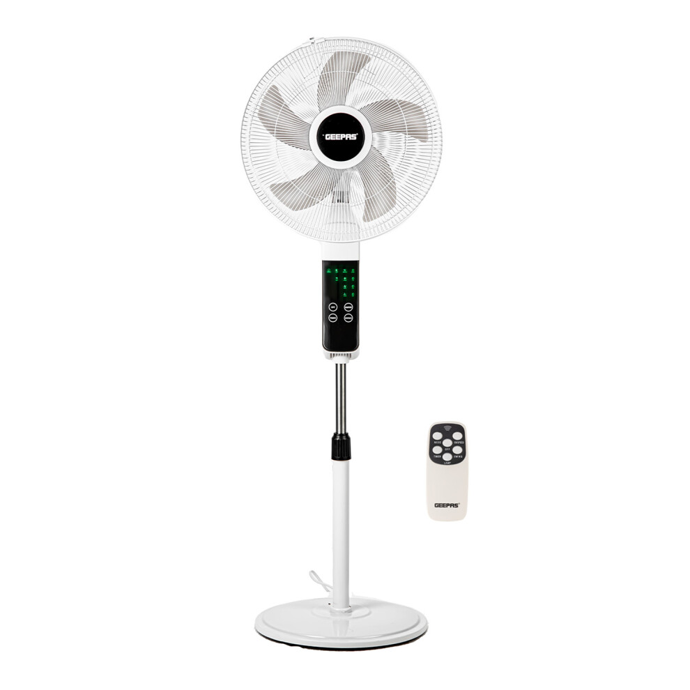 Geepas 16inch Pedestal Fan with Remote Control 60W, Free-Standing