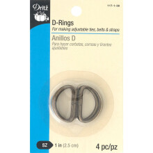 Dritz 117-1-38 D-Rings Staroitn mosaz 1-palcov 4-pocet
