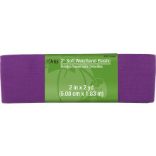 Cintur   n el   stico suave de 2"" Dritz en color violeta