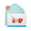 Papyrus Blank Cards with Envelopes  Bunny & Squirrel (14-Count) 1