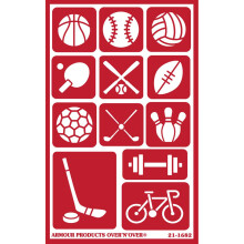 Rustning ?tsning over n over stencil n over stencil sportsbrun