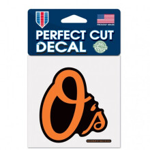 Baltimore Orioles Aufkleber 4x4 Perfect Cut Color - Sonderbestellung