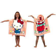 Franco Hello Kitty Kids Beach/Pool/Bath/Camping Hooded Towel Poncho 24