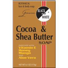 Black and White Cocoa & Shea Butter Soap 6.1 oz