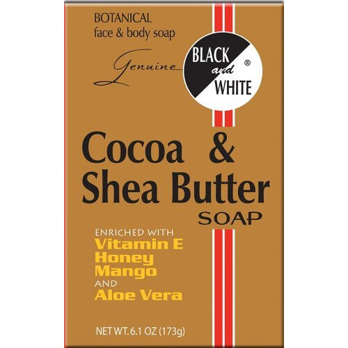 Black and White Cocoa & Shea Butter Soap 6.1 oz