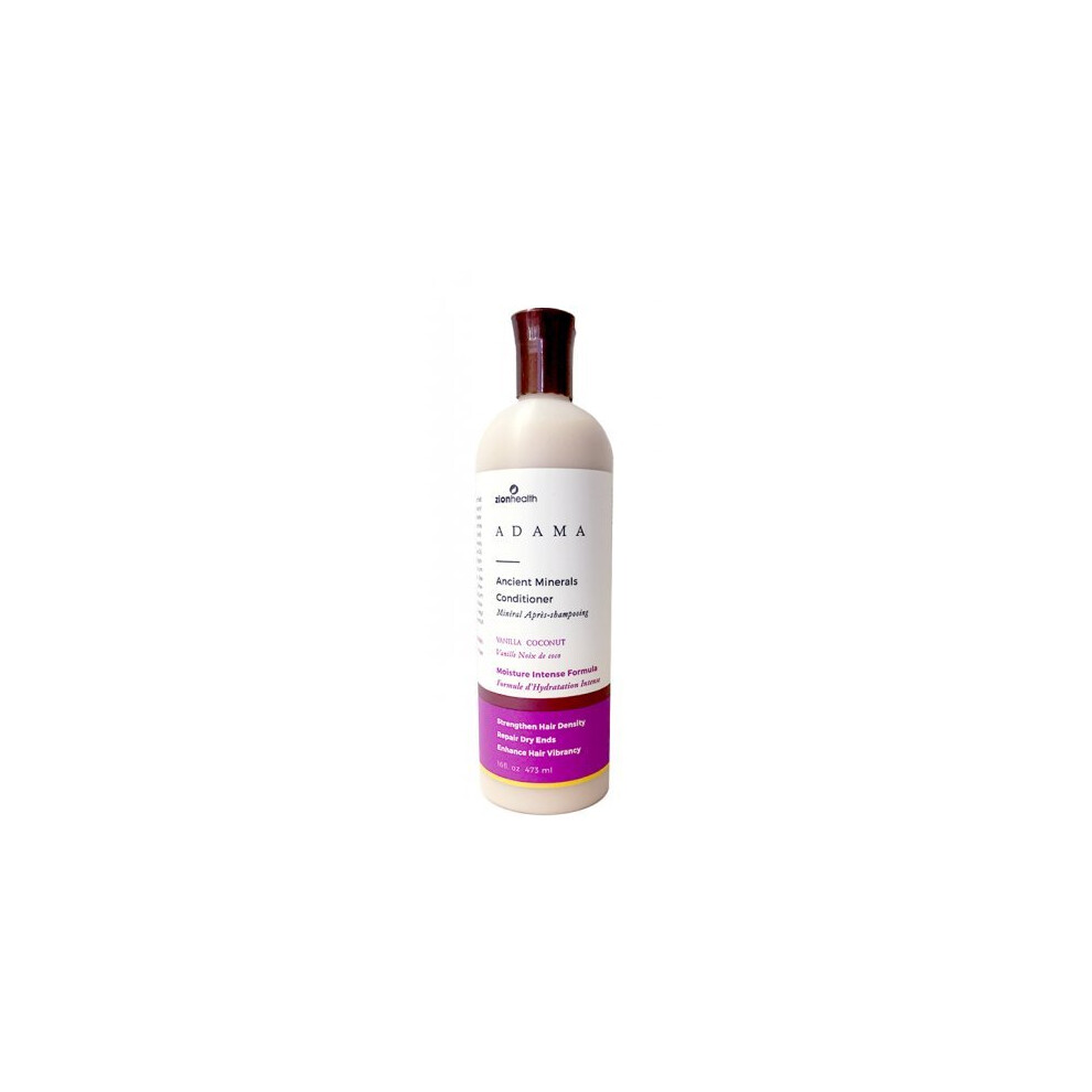 Adama Minerals Adama Conditioner Vanilla Coconut Zion Health 16 Oz Liquid
