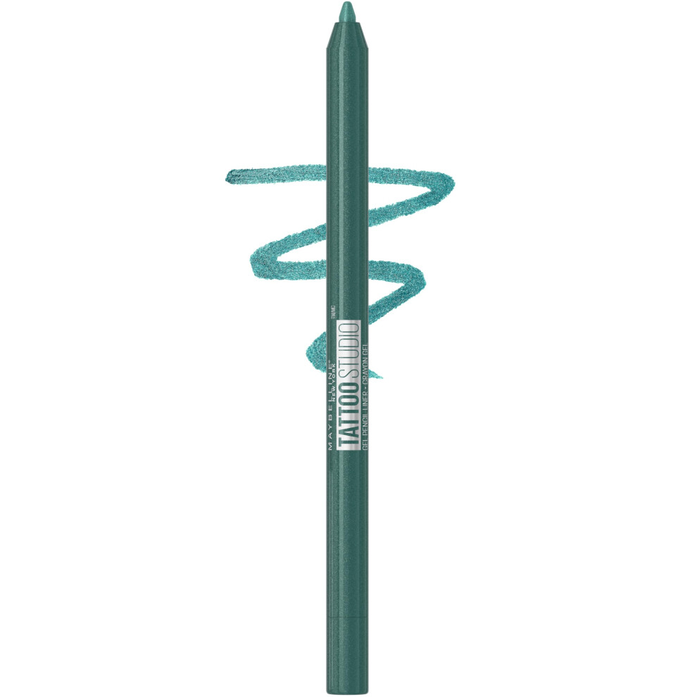 MAYBELLINE Tattoo Studio Sharpenable Eyeliner Pencil  36 Hour Wear  Waterproof  Tealtini  1 Count