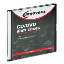 Innovera 85826 CD/DVD Polystyrenov lon pouzdro s tenkou lini pruhledn 50 v balen