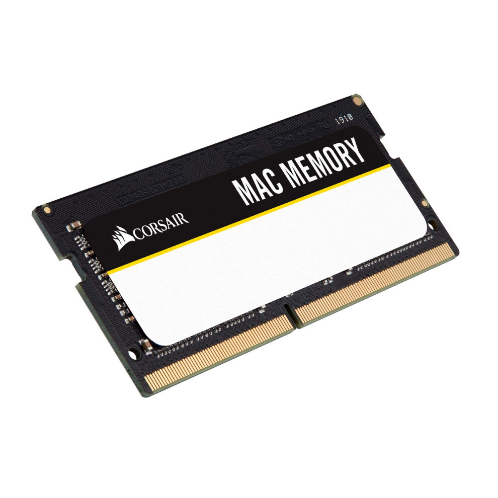 Corsair Mac Memory Sodimm 8GB (1X8Gb) DDR3L 1600Mhz CL11 Memoria Per Sistemi Mac, Qualificata Apple, Nero