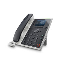 Plantronics Poly Edge E220 IP-Tischtelefon (Plantronics + Polycom) Konzipiert fr den Einsatz in ffentlichen Bereichen 4-Zeilen-Tasten unterstt