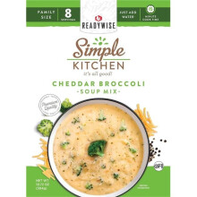 ReadyWise RWSK05-060 10.9 x 5.6 x 8.6 in. Simple Kitchen Cheddar Broccoli Soup 8 Servings per Pouch - 6 per Case