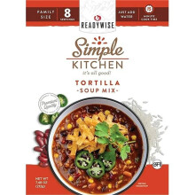 ReadyWise RWSK05-063 10.9 x 5.6 x 8.6 in. Simple Kitchen Tortilla Soup 8 Servings per Pouch - 6 per Case