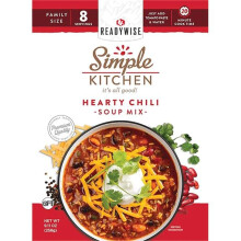 ReadyWise RWSK05-064 10.9 x 5.6 x 8.6 in. Simple Kitchen Hearty Chili 8 Servings per Pouch - 6 per Case