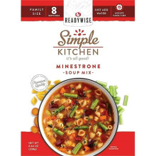 ReadyWise RWSK05-065 10.9 x 5.6 x 8.6 in. Simple Kitchen Minestrone Soup 8 Servings per Pouch - 6 per Case