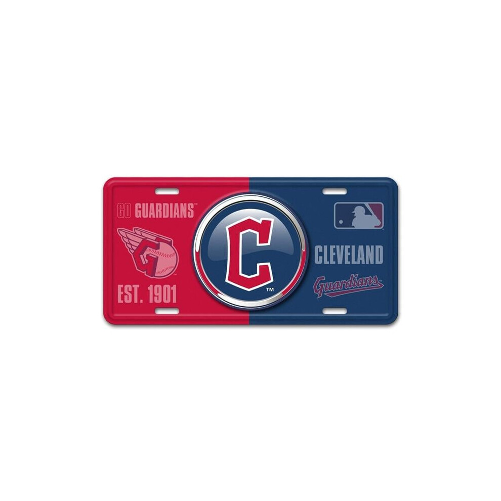 212 Main Sls43228 6 X 12 In. Cleveland Guardians Metal License Plate 840391221932