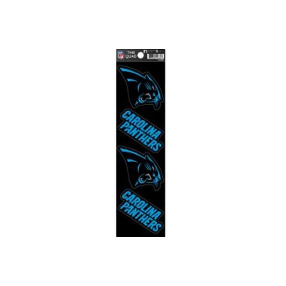 212 Main Qad0801 2.5 In. Carolina Panthers Quad Decal Set 767345127846
