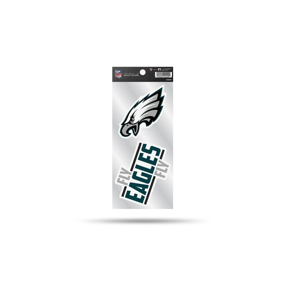 212 Main Dss2501 4 In. Philadelphia Eagles Double Up Die Cut Vinyl Decal 767345479891