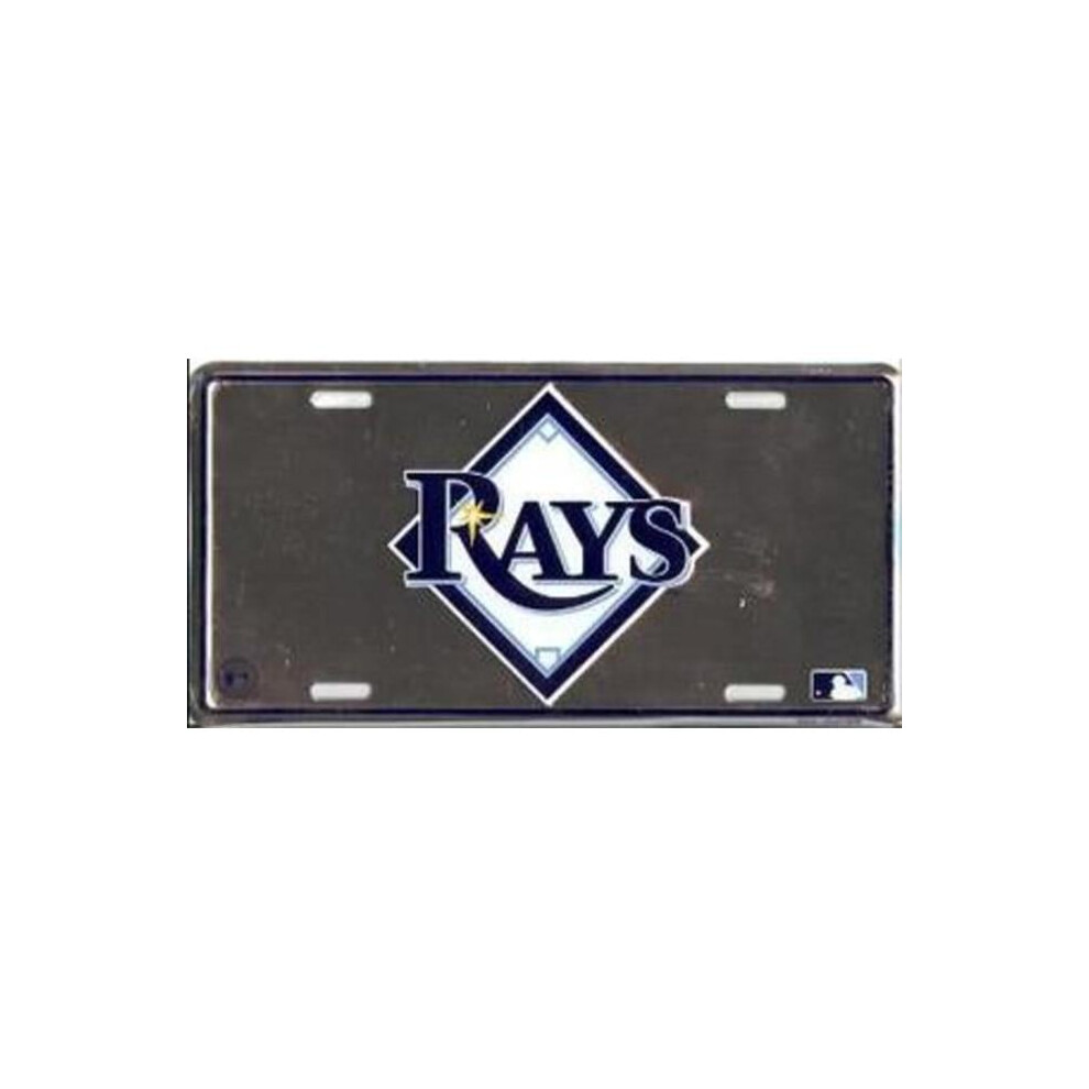 212 Main Sup50059 6 X 12 In. Tampa Bay Rays Anodized License Plate 783935037142