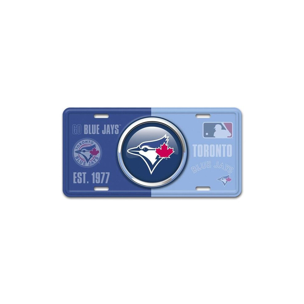 212 Main Sls43246 6 X 12 In. Toronto Jays Metal License Plate Blue 840391222113