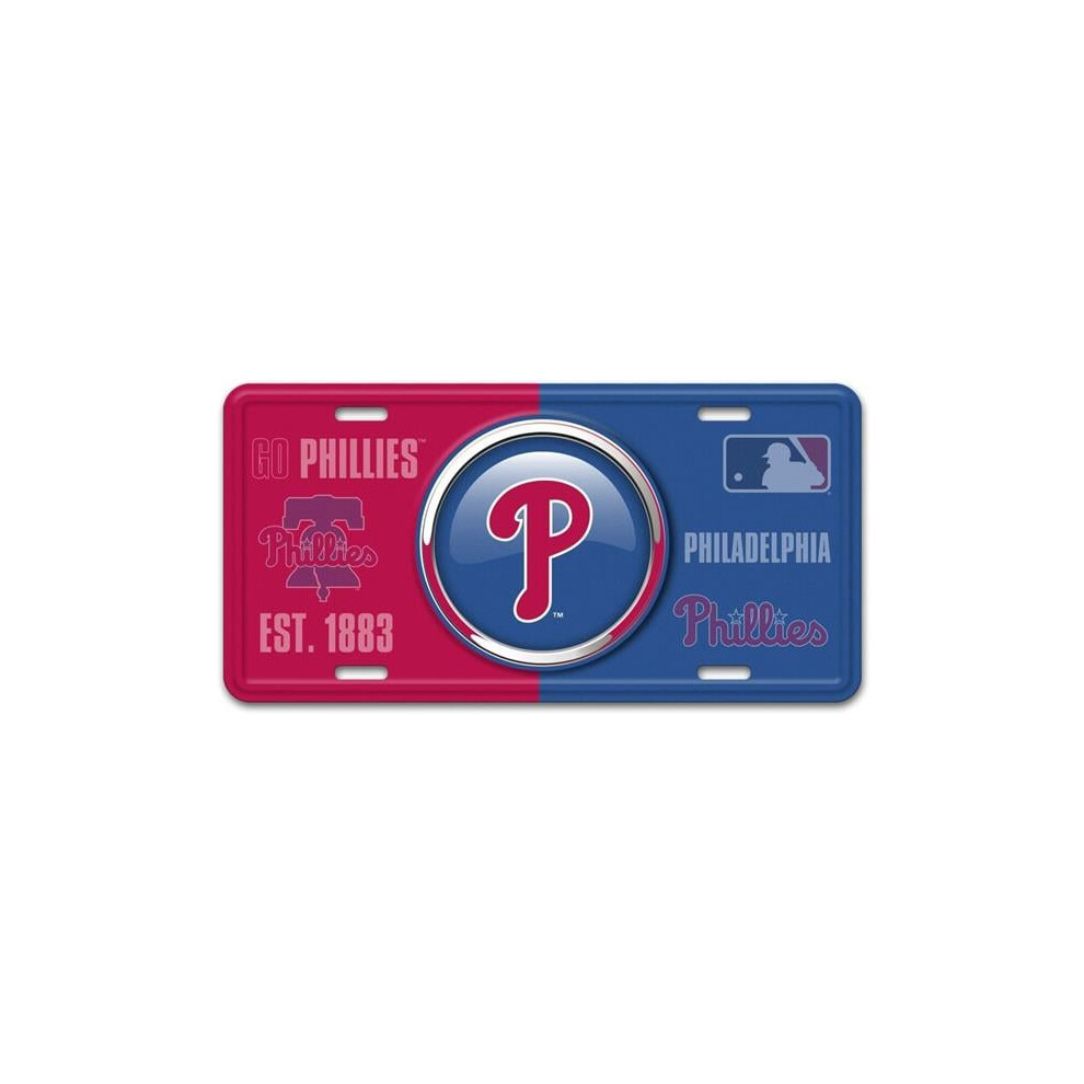 212 Main Sls43238 6 X 12 In. Philadelphia Phillies Metal License Plate 840391222038
