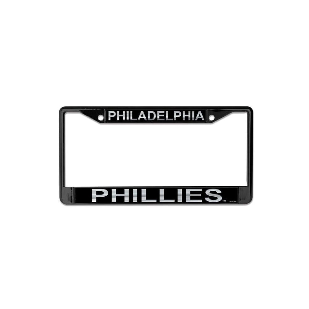 212 Main Wcf0372419 Philadelphia Phillies Laser License Plate Frame Black 606524037241
