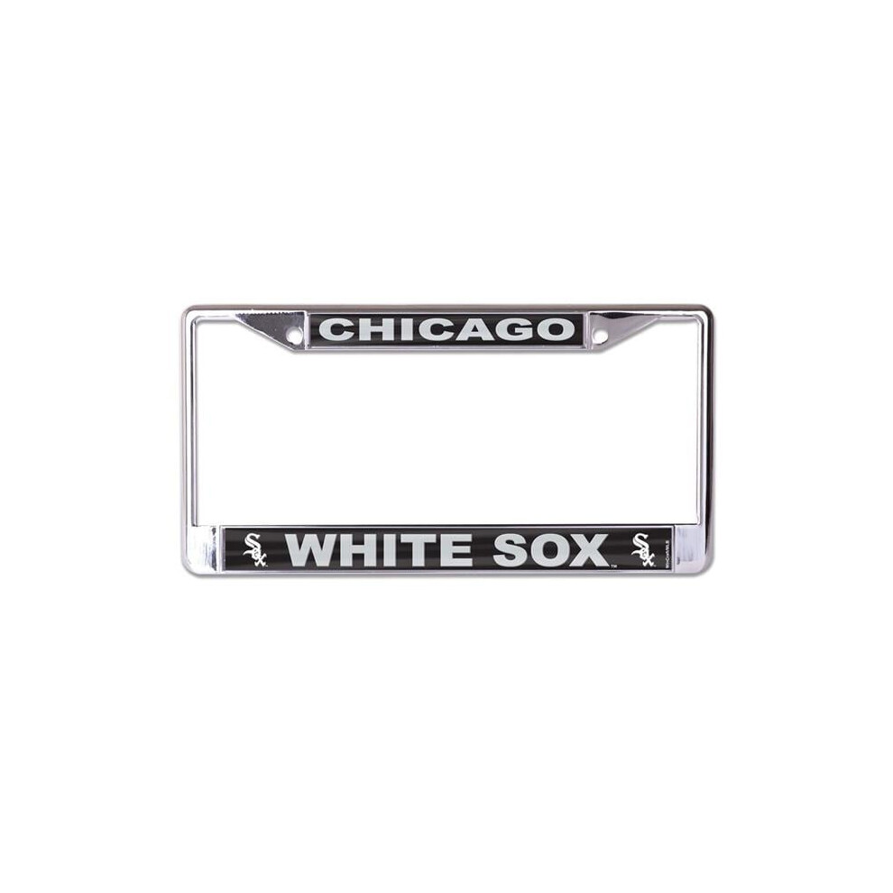 212 Main Wcf0720321 Chicago Sox Laser Chrome License Plate Frame White 606524072037