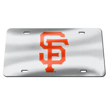212 Main WC66392 6 x 12 in. San Francisco Giants Silver Laser License Plate
